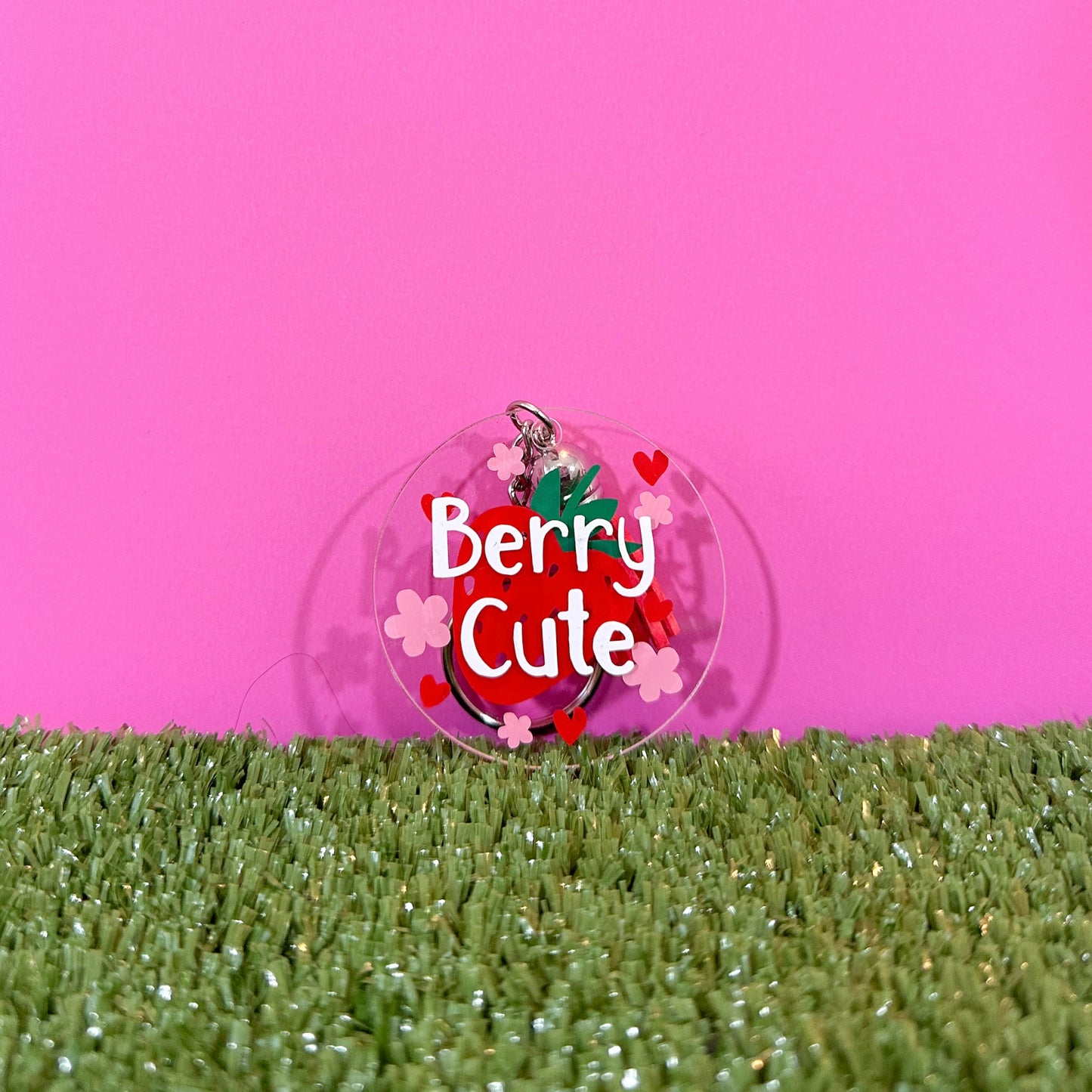 "Berry Cute" Personalized Keychain