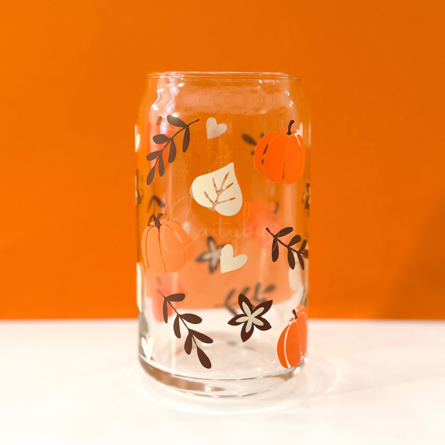 Cozy Autumn Can Glass