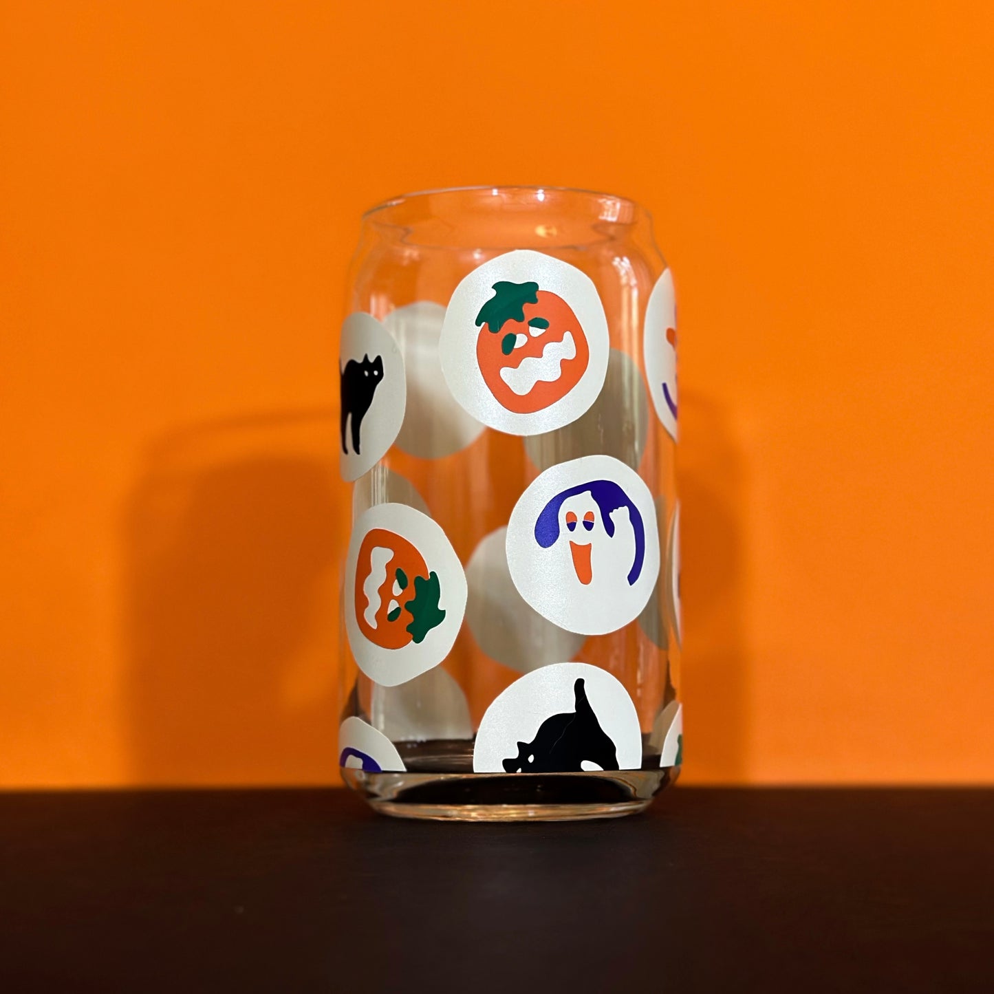 Halloween Cookies Can Glass