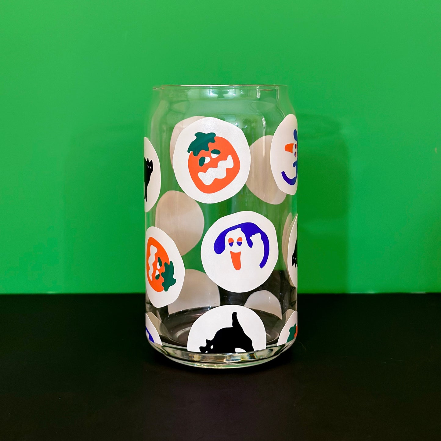 Halloween Cookies Can Glass