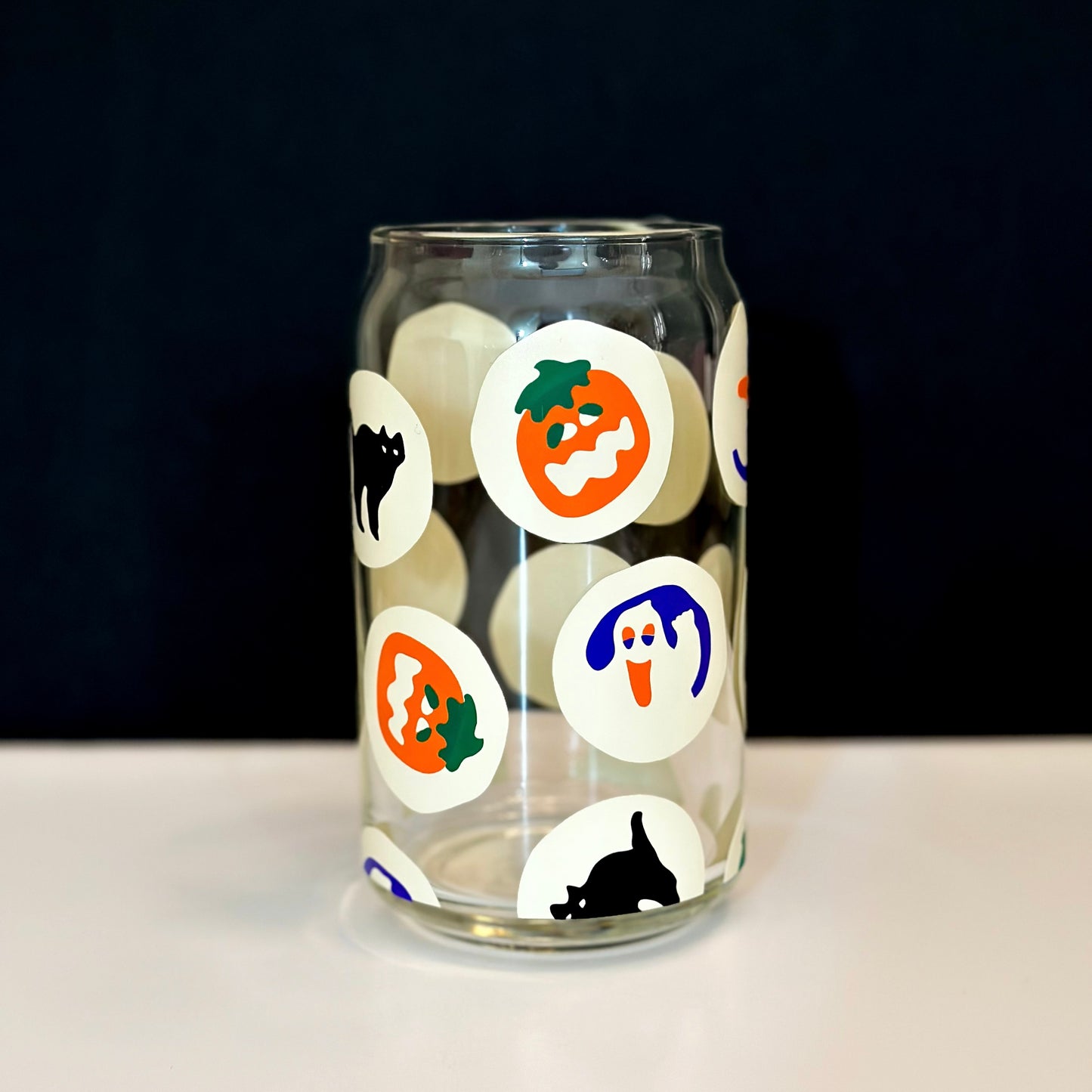 Halloween Cookies Can Glass