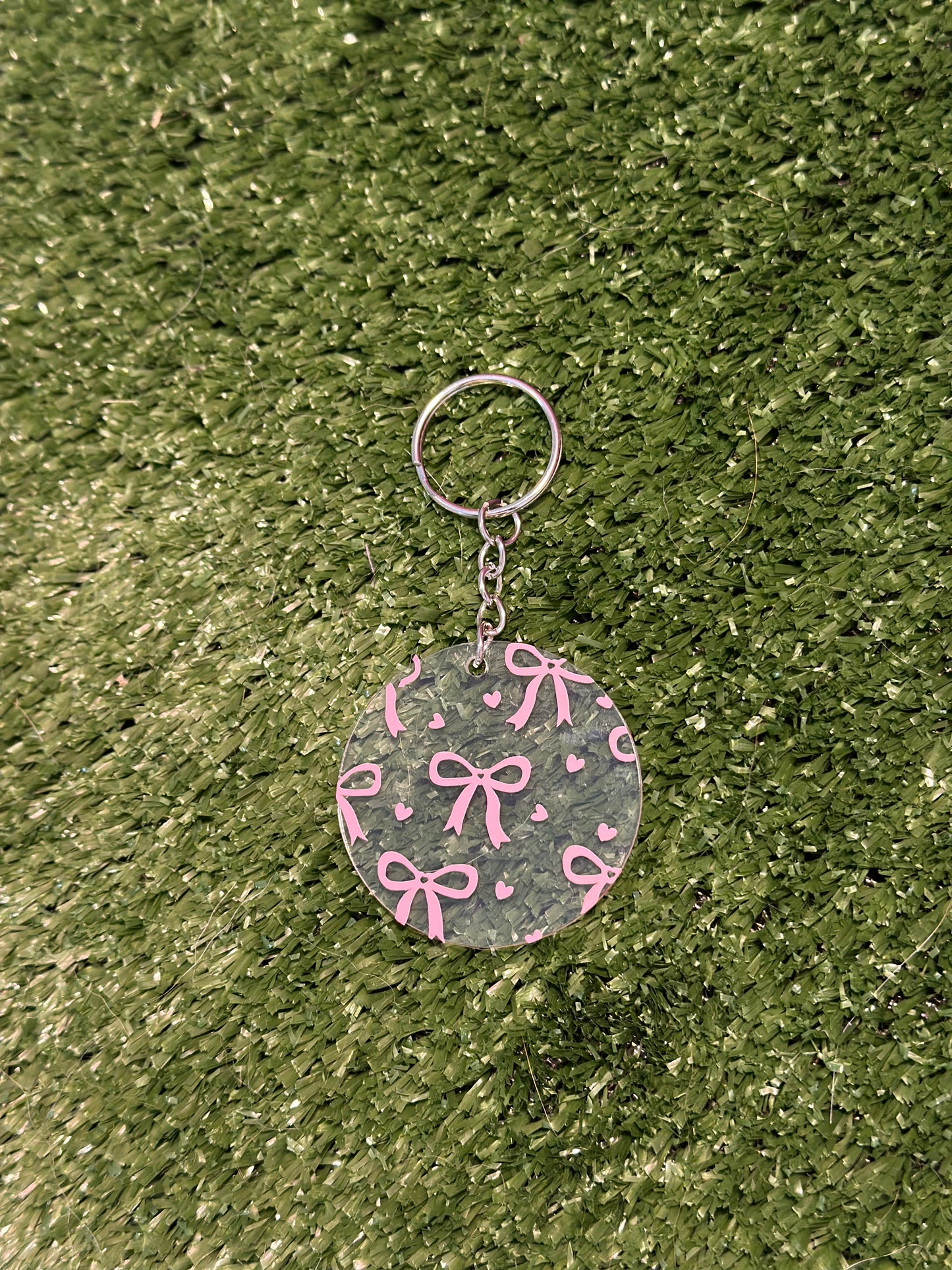 "Very Cutesy, Very Demure" Lacy Personalized Keychain