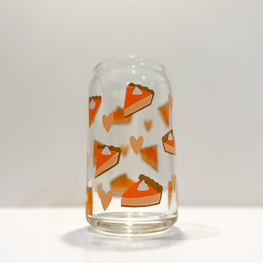 Pumpkin Pie Can Glass