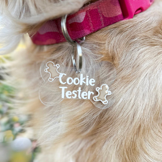 "Cookie Tester" Winter Things Dog Tag