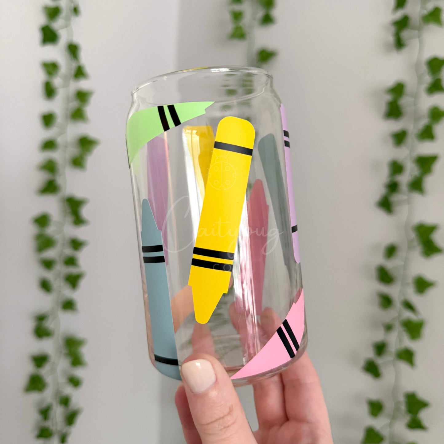 Crayon Can Glass